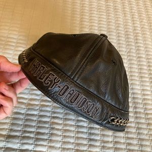 Harley-Davidson Leather Skull Cap